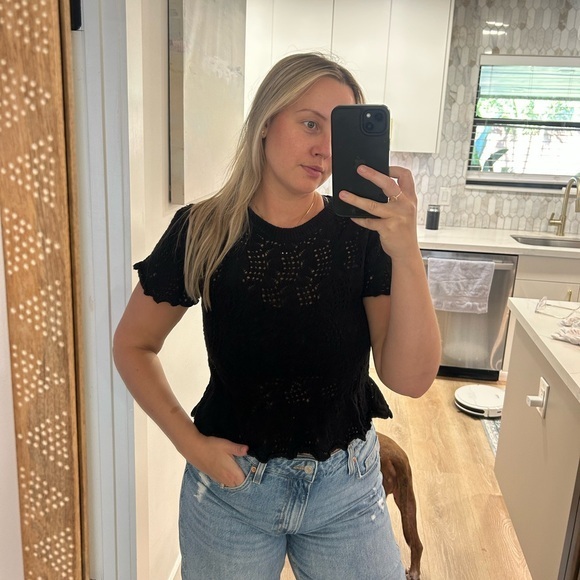 H&M Tops - H&M crochet knit blouse